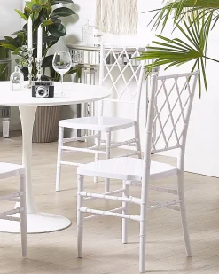 Set di 2 sedie da pranzo CLARION Bianco