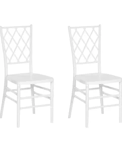 Set di 2 sedie da pranzo CLARION Bianco
