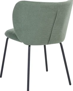 Set di 2 sedie da pranzo CALERA Tessuto Verde chiaro