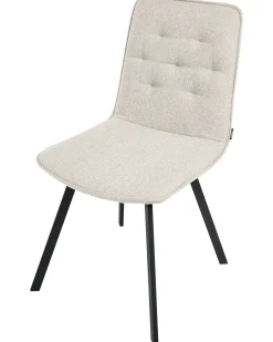 Set di 2 sedie da pranzo CARVER Tessuto Beige