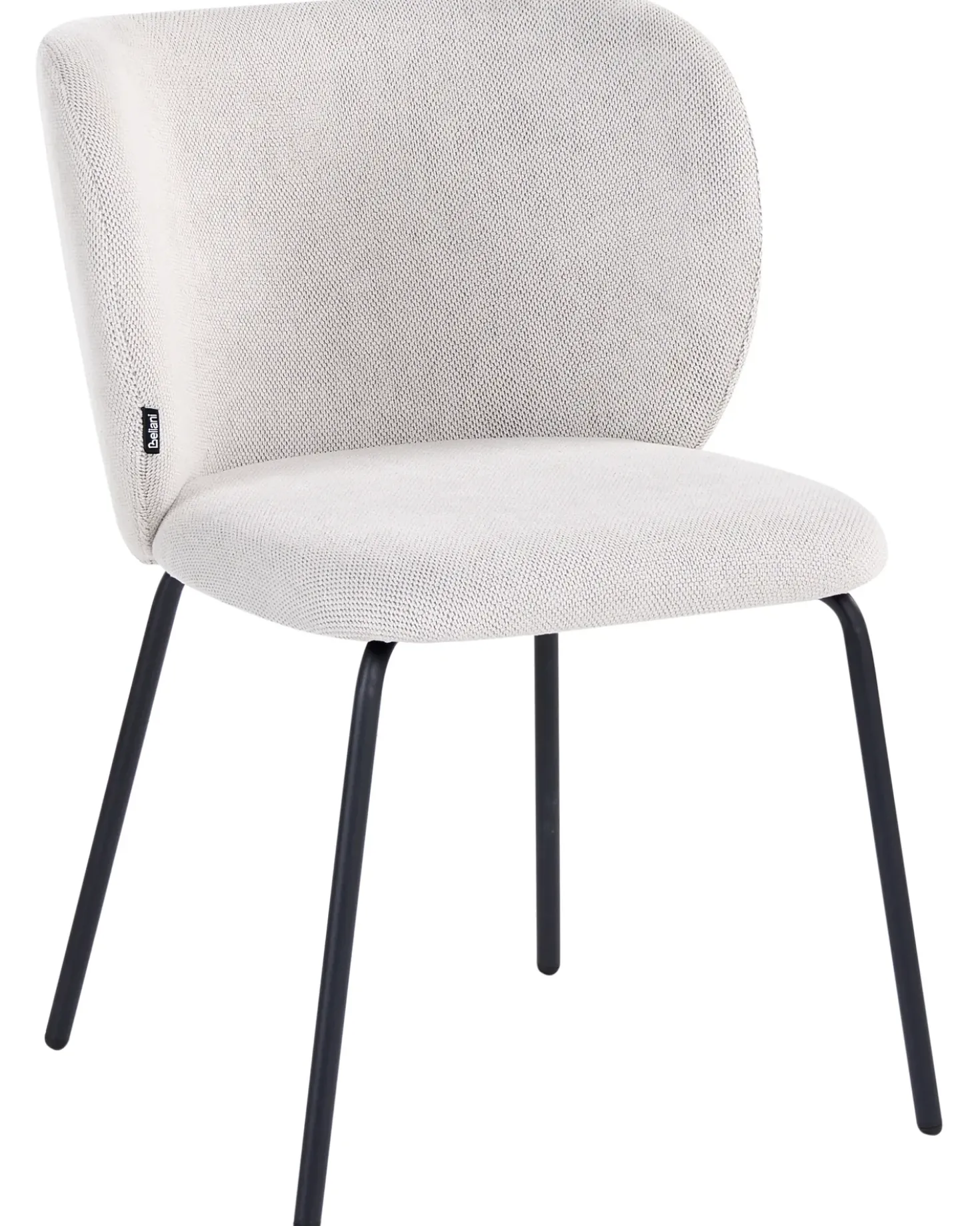 Set di 2 sedie da pranzo CALERA Tessuto Bianco sporco