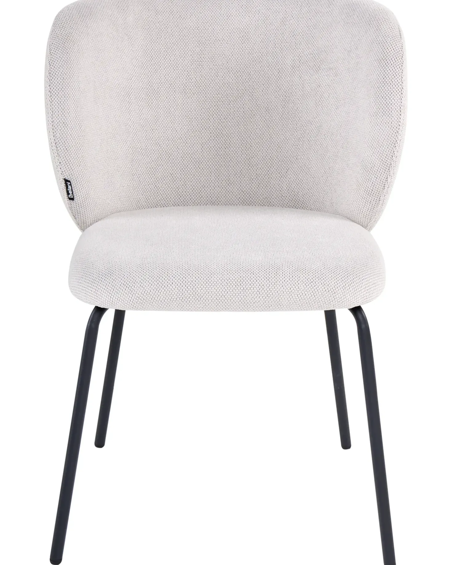 Set di 2 sedie da pranzo CALERA Tessuto Bianco sporco