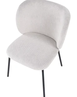 Set di 2 sedie da pranzo CALERA Tessuto Bianco sporco