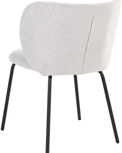Set di 2 sedie da pranzo CALERA Tessuto Bianco sporco