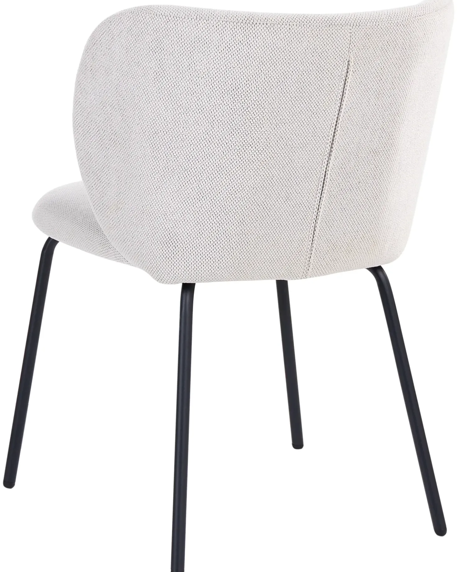 Set di 2 sedie da pranzo CALERA Tessuto Bianco sporco