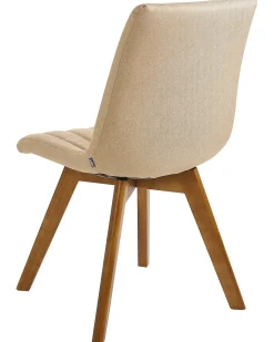 Set di 2 sedie da pranzo CALGARY Tessuto Beige sabbia