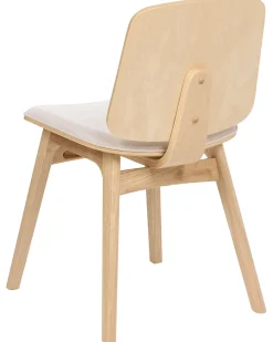 Set di 2 sedie da pranzo CHARLESTON Legno Marrone chiaro/Beige chiaro