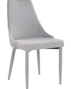 Set di 2 sedie da pranzo CAMINO Tessuto Grigio chiaro
