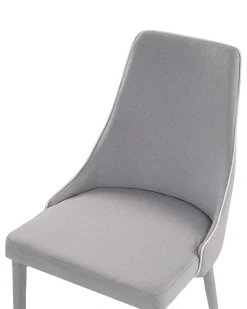 Set di 2 sedie da pranzo CAMINO Tessuto Grigio chiaro