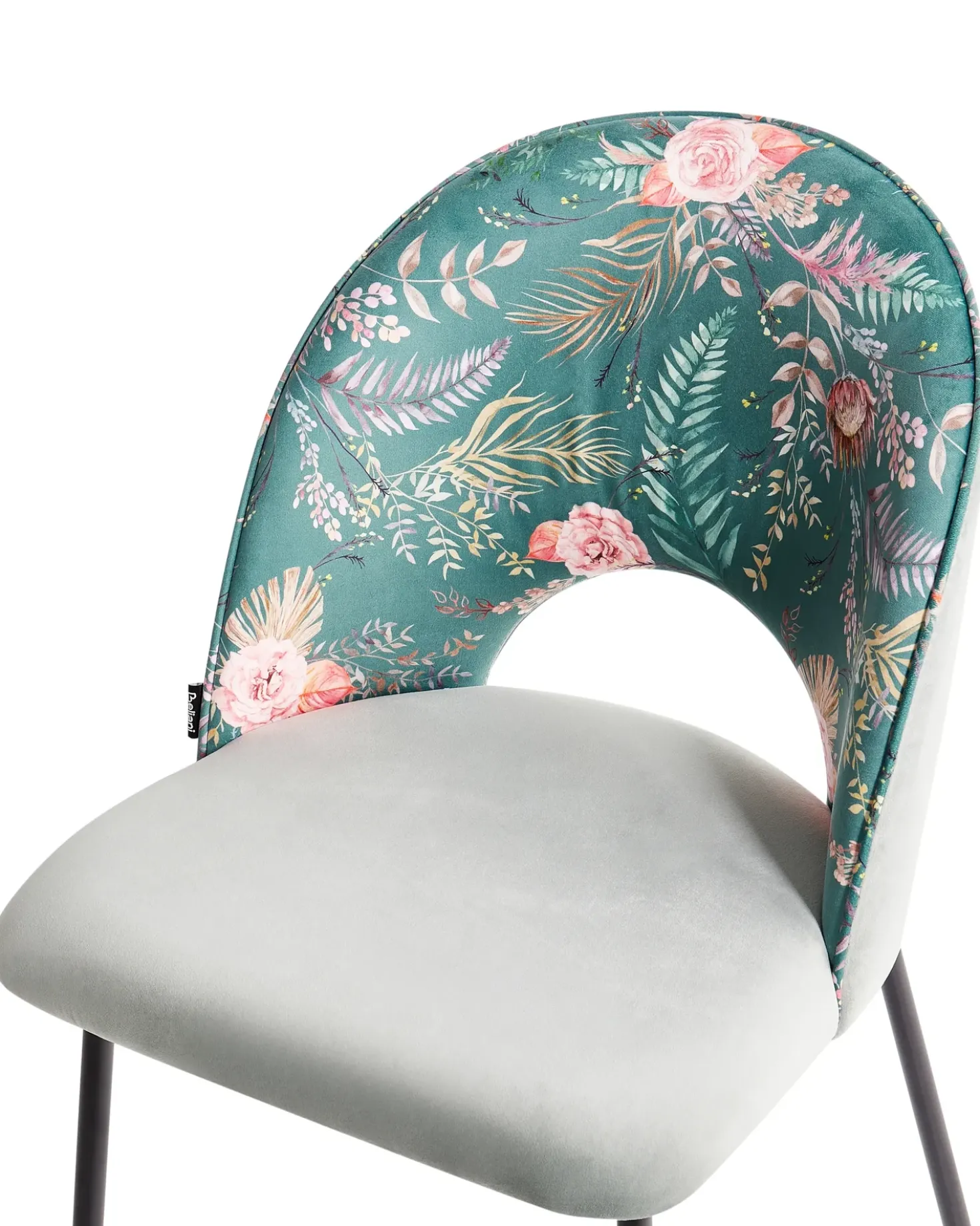 Set di 2 sedie da pranzo COVELO Velluto Verde menta