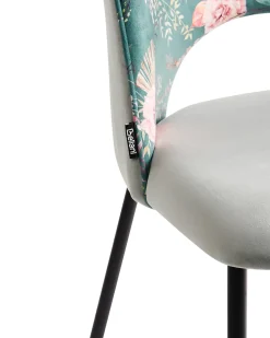 Set di 2 sedie da pranzo COVELO Velluto Verde menta