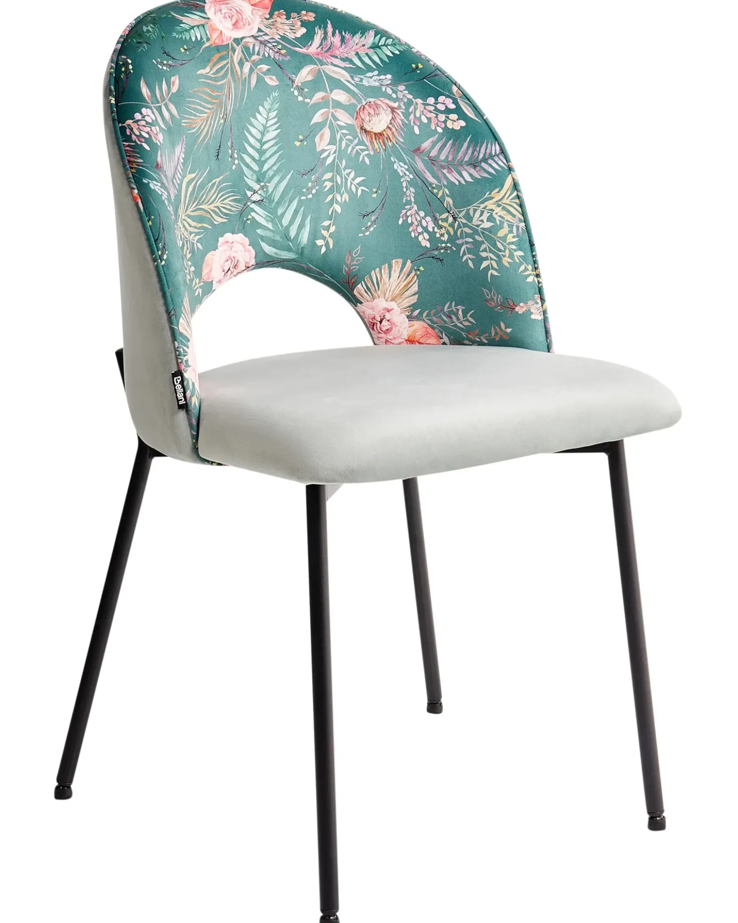 Set di 2 sedie da pranzo COVELO Velluto Verde menta