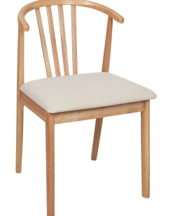 Set di 2 sedie da pranzo CRAIG Legno Marrone chiaro/Beige