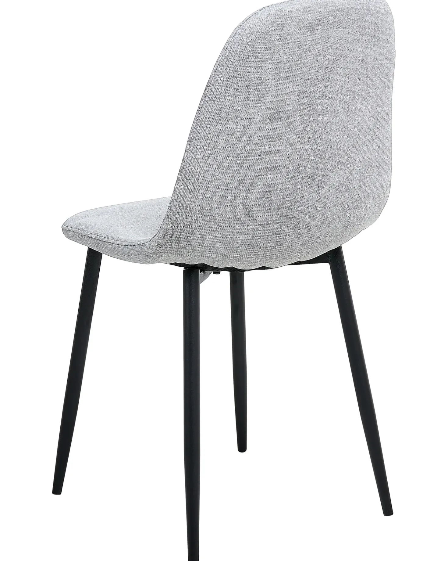Set di 4 sedie da pranzo CRANDALL Tessuto Grigio chiaro