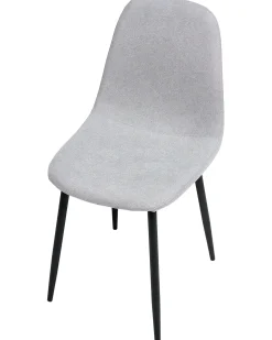 Set di 4 sedie da pranzo CRANDALL Tessuto Grigio chiaro