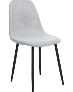 Set di 4 sedie da pranzo CRANDALL Tessuto Grigio chiaro