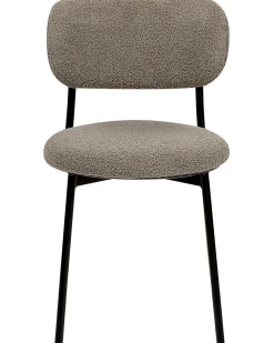 Set di 2 sedie da pranzo CASEY Bouclé Tortora