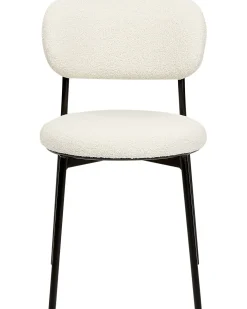 Set di 2 sedie da pranzo CASEY Bouclé Bianco sporco