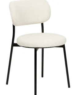 Set di 2 sedie da pranzo CASEY Bouclé Bianco sporco