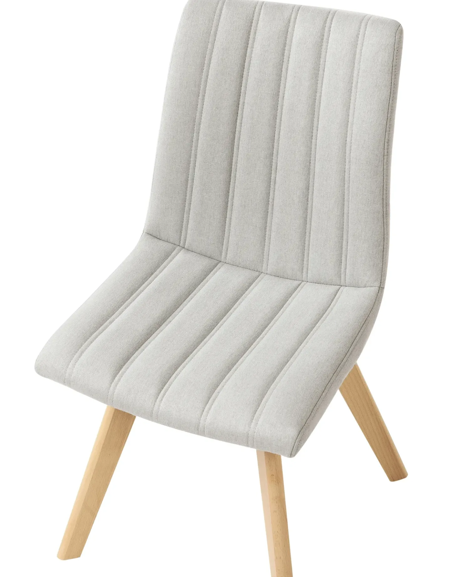 Set di 2 sedie da pranzo CALGARY Tessuto Grigio chiaro