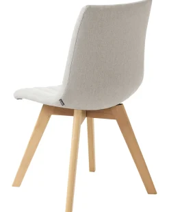 Set di 2 sedie da pranzo CALGARY Tessuto Grigio chiaro
