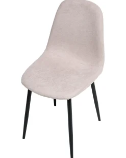Set di 4 sedie da pranzo CRANDALL Tessuto Beige
