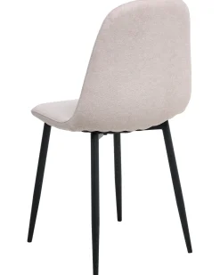 Set di 4 sedie da pranzo CRANDALL Tessuto Beige