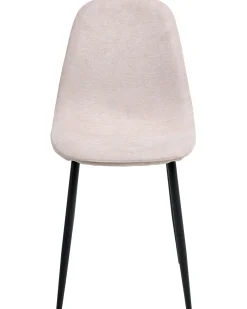 Set di 4 sedie da pranzo CRANDALL Tessuto Beige
