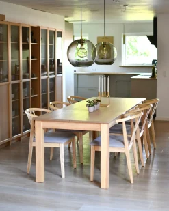 Set di 2 sedie da pranzo CRAIG Legno Marrone chiaro/Tortora