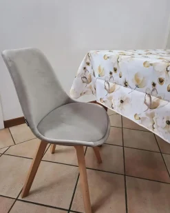 Set di 2 sedie da pranzo DAKOTA II Velluto Grigio