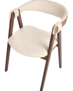 Set di 2 sedie da pranzo DAY Bouclé Marrone scuro/Beige
