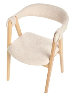 Set di 2 sedie da pranzo DAY Bouclé Marrone chiaro/Beige