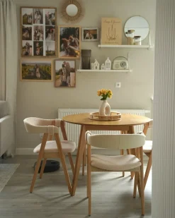 Set di 2 sedie da pranzo DAY Bouclé Marrone chiaro/Beige