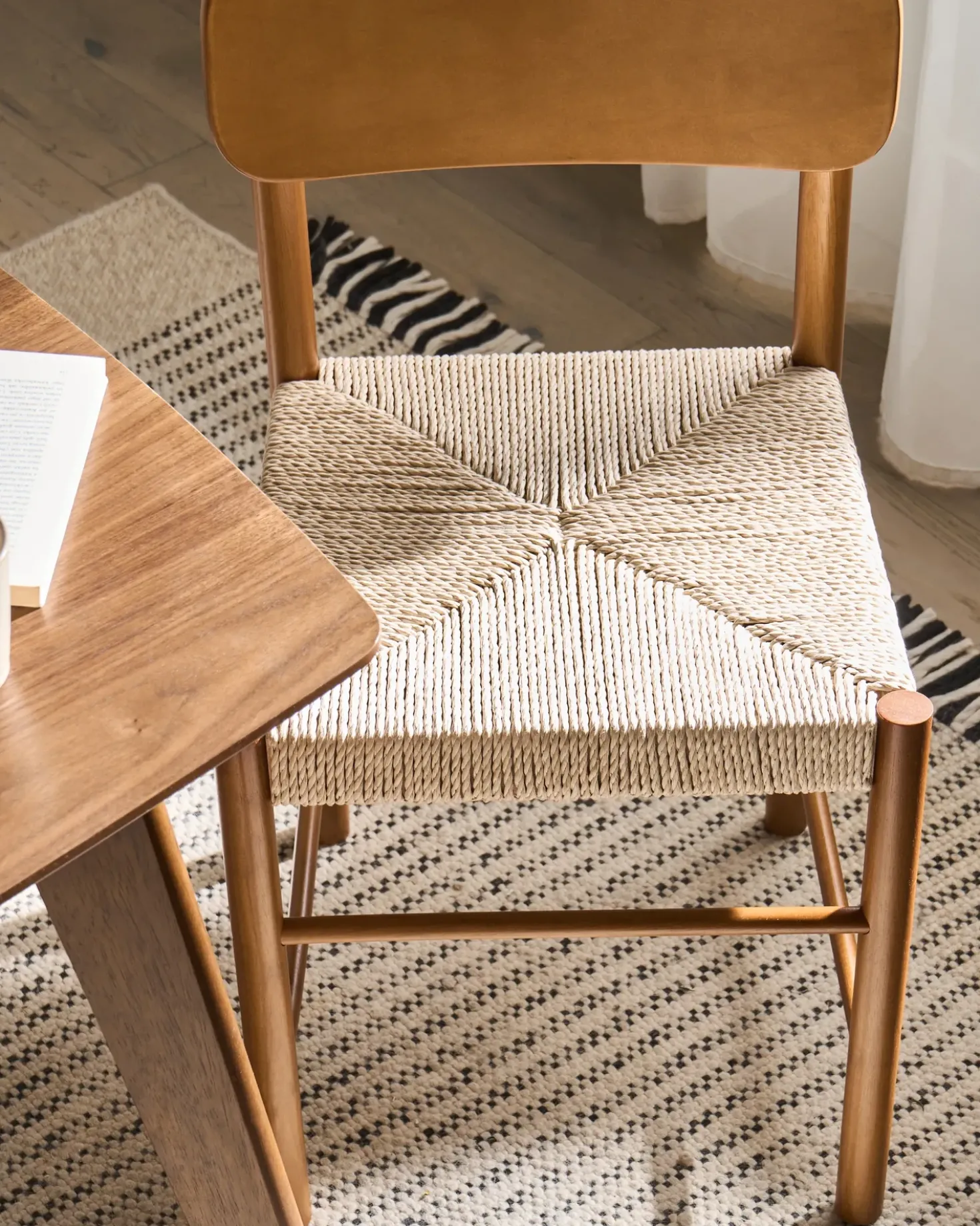 Set di 2 sedie da pranzo DIGNE Legno Marrone