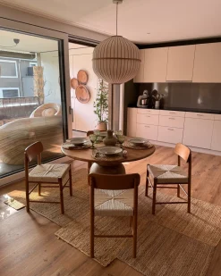 Set di 2 sedie da pranzo DIGNE Legno Marrone