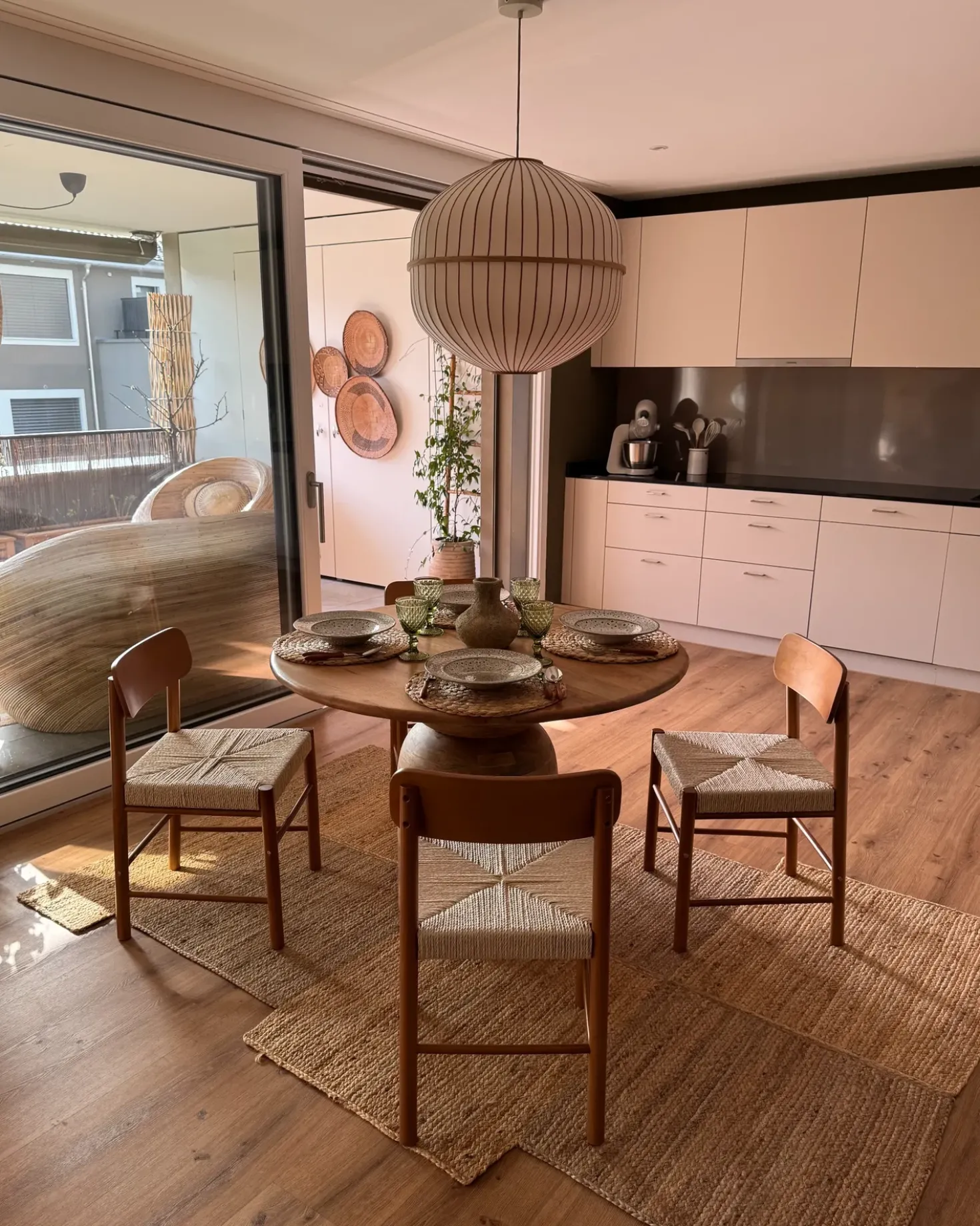 Set di 2 sedie da pranzo DIGNE Legno Marrone