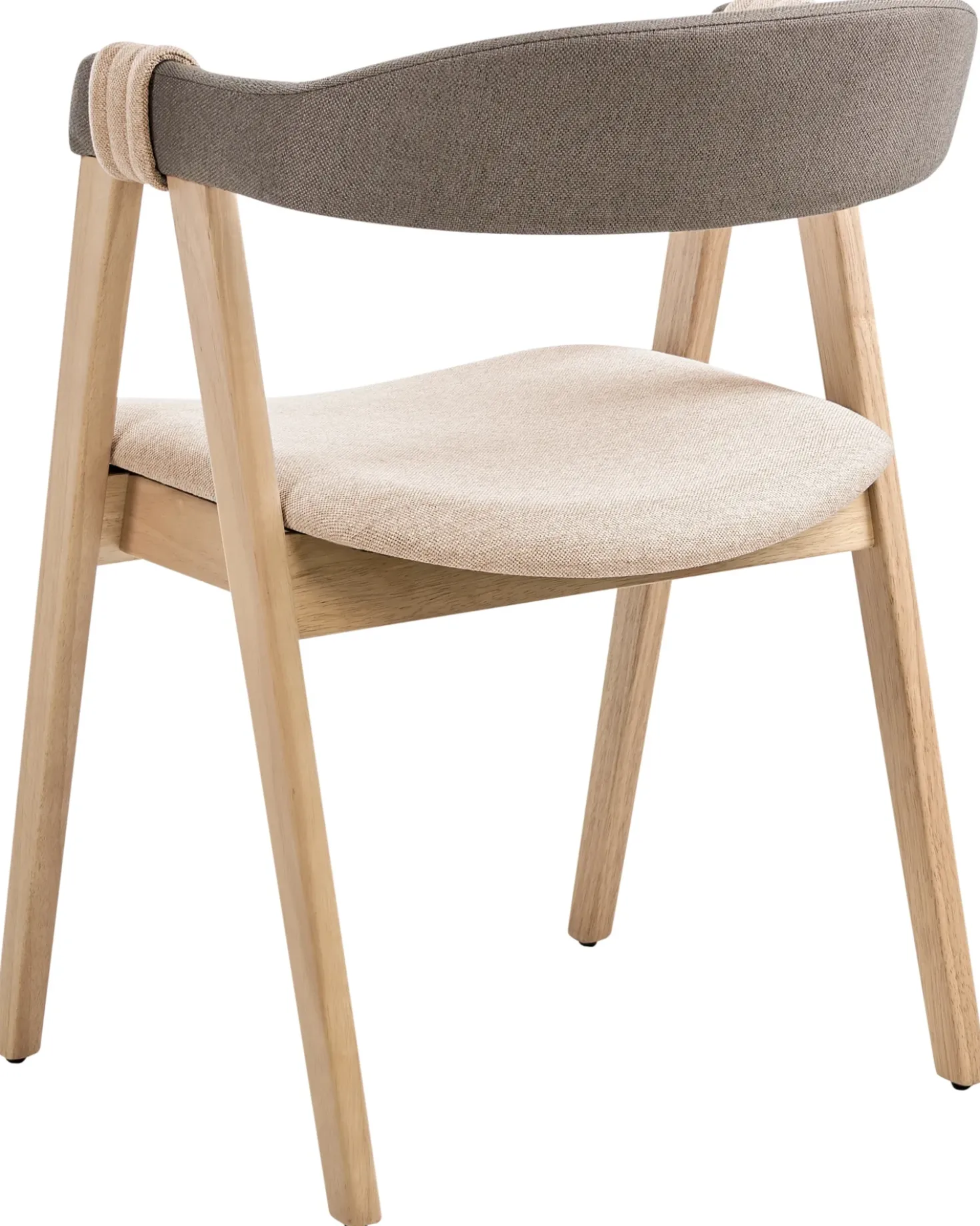 Set di 2 sedie da pranzo DAY Tessuto Marrone chiaro/Tortora