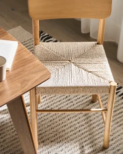 Set di 2 sedie da pranzo DIGNE Legno Marrone chiaro
