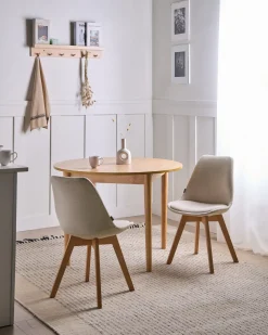 Set di 2 sedie da pranzo DAKOTA II Tessuto Bianco sporco