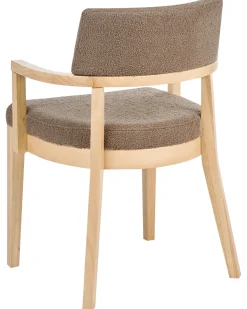 Set di 2 sedie da pranzo DALBO Bouclé Marrone chiaro/Tortora