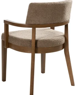 Set di 2 sedie da pranzo DALBO Bouclé Marrone/Tortora