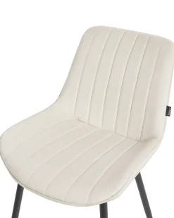 Set di 2 sedie da pranzo DUBROVNIK Velluto Beige chiaro
