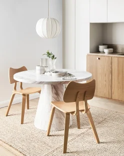 Set di 2 sedie da pranzo DIANA Legno Marrone chiaro