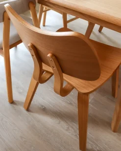 Set di 2 sedie da pranzo DIANA Legno Marrone chiaro