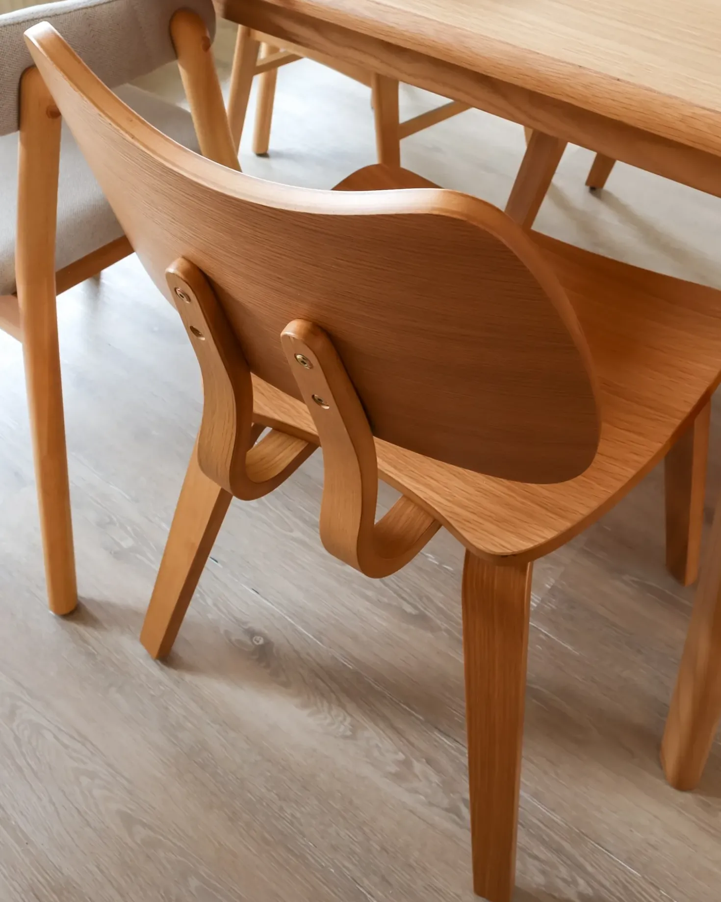 Set di 2 sedie da pranzo DIANA Legno Marrone chiaro