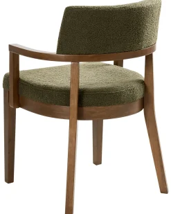 Set di 2 sedie da pranzo DALBO Bouclé Marrone/Verde
