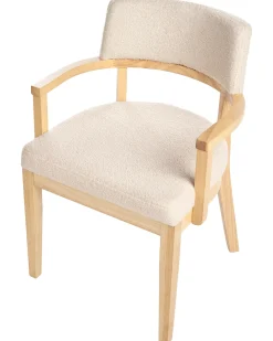 Set di 2 sedie da pranzo DALBO Bouclé Marrone chiaro/Beige