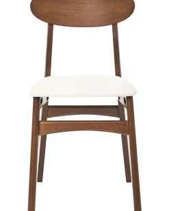 Set di 2 sedie da pranzo DOYLE Legno Marrone/Beige chiaro