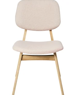 Set di 2 sedie da pranzo ELAINE Bouclé Marrone chiaro/Beige