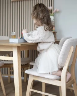 Set di 2 sedie da pranzo ELAINE Bouclé Marrone chiaro/Beige